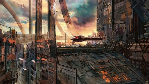 Scifi Science Fiction Spaceship