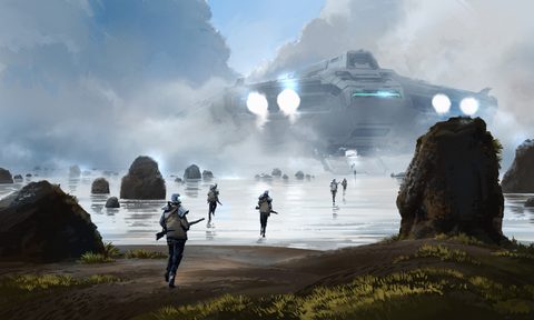 Scifi Science Fiction Spaceship
