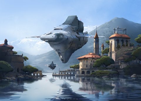 Scifi Science Fiction Spaceship