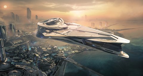 Scifi Science Fiction Spaceship