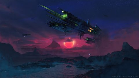 Scifi Science Fiction Spaceship
