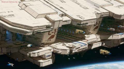 Scifi Science Fiction Spaceship