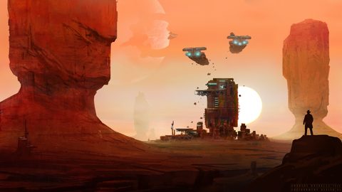 Scifi Science Fiction Spaceship